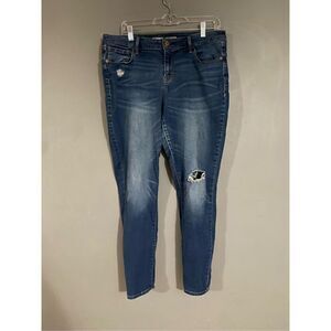 Old Navy Medium Wash Mid Rise Skinny Jeans Size 14